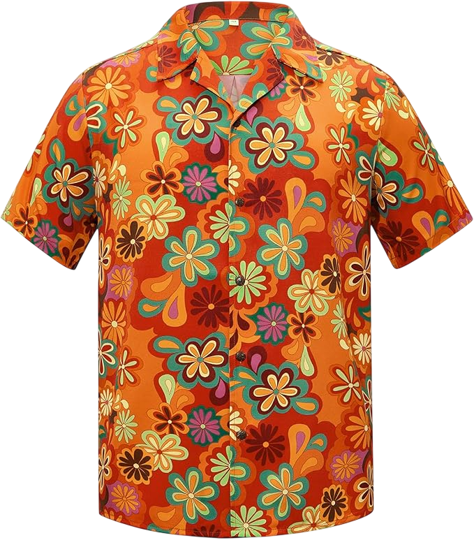 American Trends Men's Hawaiian Shirts Short